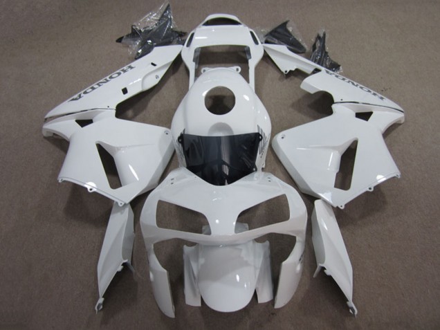 2003-2004 Honda CBR600RR Motorcycle Fairings - White Australia