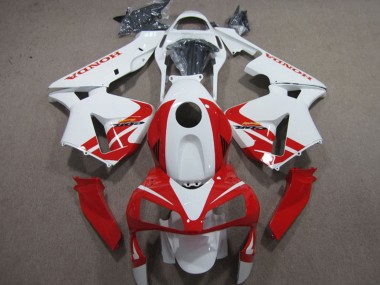 Affordable 2003-2004 Honda CBR600RR Motorcycle Fairings - White Red Australia