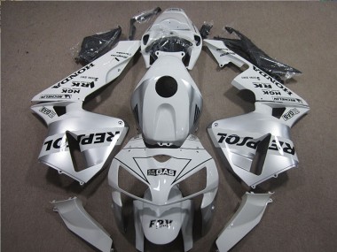 Affordable 2005-2006 Honda CBR600RR Motorcycle Fairings - White Black Repsol Australia