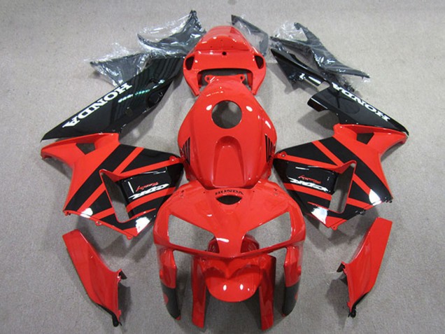 2005-2006 Honda CBR600RR Motorcycle Fairings Kits - Red Black Australia
