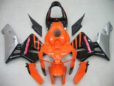 Affordable 2005-2006 Honda CBR600RR Motorcycle Fairing - Orange Black Silver Australia