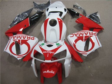 Affordable 2005-2006 Honda CBR600RR Motorcycle Fairings - White Red Black Pramac Australia