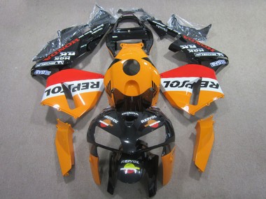 Affordable 2005-2006 Honda CBR600RR Abs Fairings - Orange White Red Glossy Black Repsol Australia