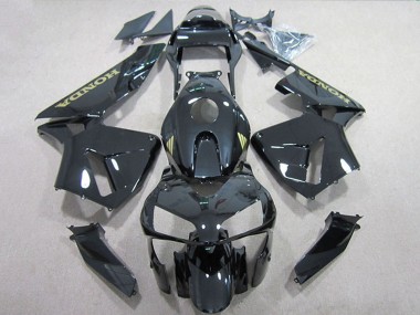 Affordable 2005-2006 Honda CBR600RR Motorcycle Fairings - Glossy Black Gold Decal Australia