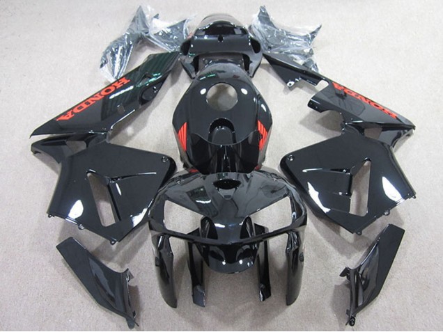 2005-2006 Honda CBR600RR Motorcycle Fairings - Black with Red Australia