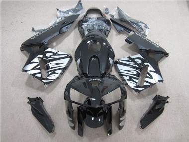 Affordable 2005-2006 Honda CBR600RR Motorcycle Fairing - Glossy Black Silver Flame Australia