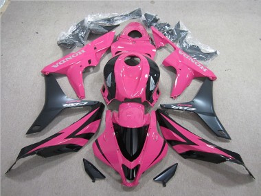 Affordable 2007-2008 Honda CBR600RR Motorcycle Fairing Kits - Pink Matte Black Australia