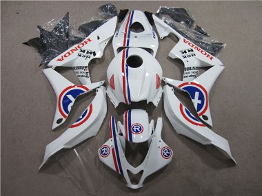 Affordable 2007-2008 Honda CBR600RR Motorcycle Fairings - White Blue Red R Australia