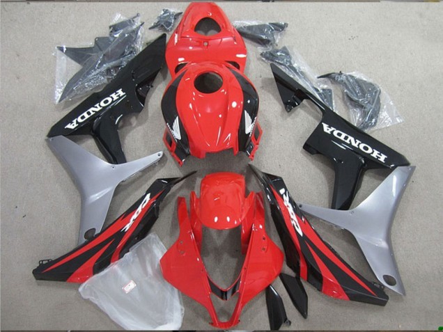 2007-2008 Honda CBR600RR Motorcycle Fairing - Silver Red Glossy Black Australia