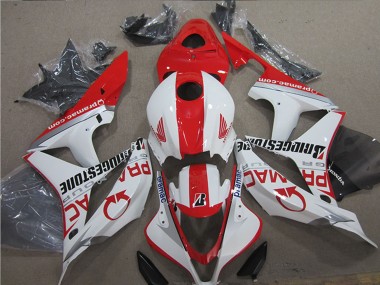 Affordable 2007-2008 Honda CBR600RR Motorcycle Fairings - White Red Pramac Bridgestone Australia