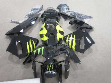 Affordable 2007-2008 Honda CBR600RR Motorcycle Fairings - Glossy Black Yellow Green Monster Australia