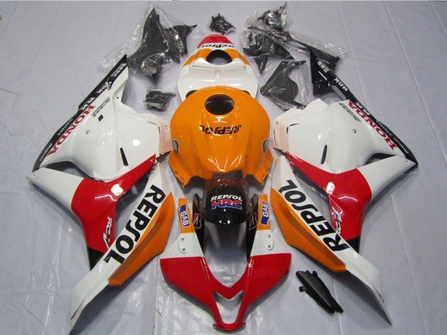 2009-2012 Honda CBR600RR Motorcycle Fairings Kits - Orange White Red Glossy Black Repsol Australia