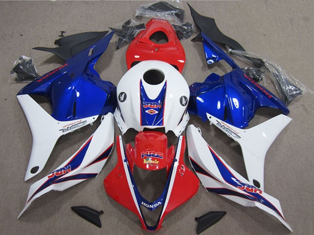 2009-2012 Honda CBR600RR Motorcycle Fairing - White Red Blue HRC Australia