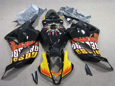 Affordable 2009-2012 Honda CBR600RR Motorcycle Fairings - Yellow Glossy Black Red Rossi Australia
