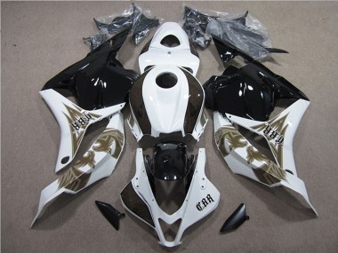 Affordable 2009-2012 Honda CBR600RR Motorcycle Fairings Kits - White Glossy Black Australia