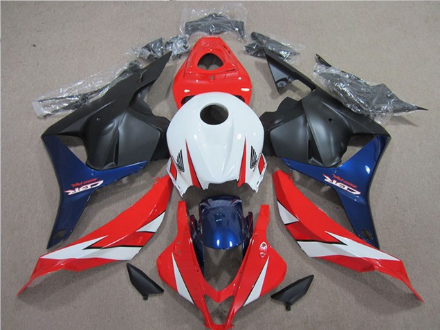 2009-2012 Honda CBR600RR Motorcycle Fairing - White Red Blue Matte Black Australia