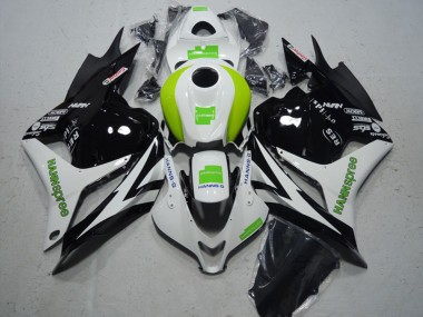 Affordable 2009-2012 Honda CBR600RR Motorcycle Fairing - White Green Glossy Black Hannspree Australia