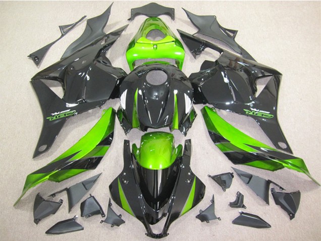 2009-2012 Honda CBR600RR Motorcycle Fairing - Green Glossy Black Australia