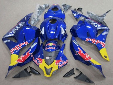 Affordable 2009-2012 Honda CBR600RR Motorcycle Fairings - Blue Yellow Red Bull Australia