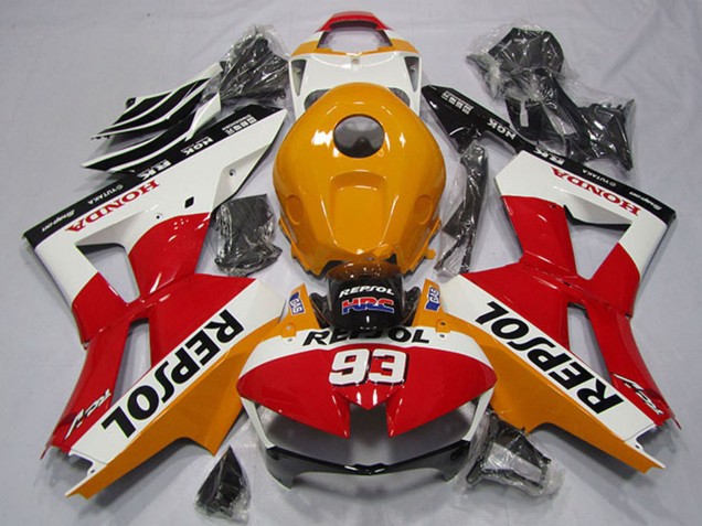 2013-2023 Honda CBR600RR Motorcycle Fairing - Orange White Red Glossy Black Repsol 93 Australia