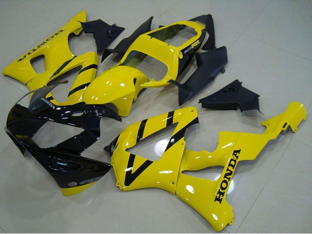 2000-2001 Honda CBR900RR 929 Motorcycle Fairing - Yellow Glossy Black Australia
