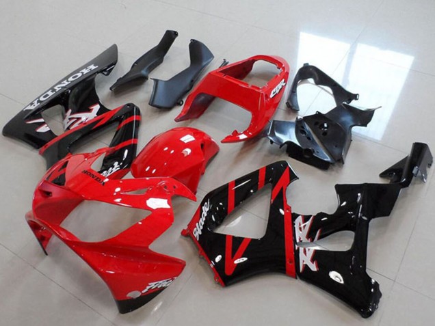 2000-2001 Honda CBR900RR 929 Motorcycle Fairings - Red Glossy Black Stripe Australia