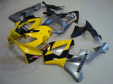 Affordable 2000-2001 Honda CBR900RR 929 Motorcycle Fairings - Yellow Silver Glossy Black Australia