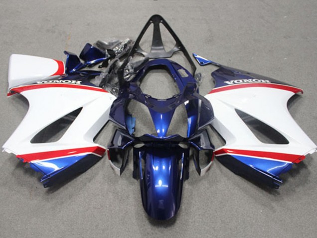 2002-2013 Honda VFR 800 Motorcycle Fairing - White Blue Red Australia
