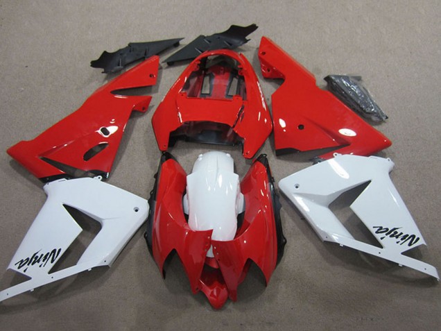 2004-2005 Kawasaki ZX10R Motorcycle Fairings - Red White Ninja Australia