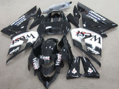 Affordable 2004-2005 Kawasaki ZX10R Motorcycle Fairings - Black West Ninja Australia