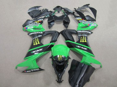 Affordable 2008-2010 Kawasaki ZX10R Motorcycle Fairings - Green Black Yellow Monster Australia
