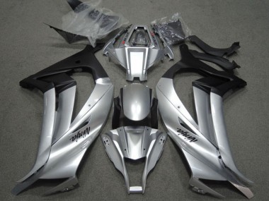Affordable 2011-2015 Kawasaki ZX10R Motorcycle Fairings - Silver Matte Black Australia