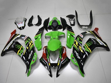 Affordable 2016-2020 Kawasaki ZX10R Motorcycle Fairings - Green Yellow Red White Black Monster Australia