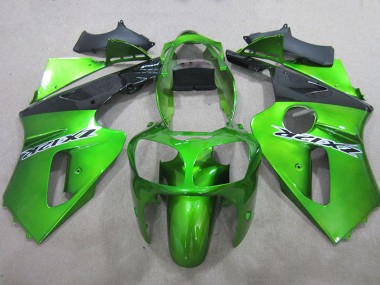 Affordable 2000-2001 Kawasaki ZX12R Motorcycle Fairings - Green Matte Black Australia