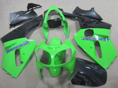 Affordable 2000-2001 Kawasaki ZX12R Motorcycle Fairings - Green Matte Black Blue Australia