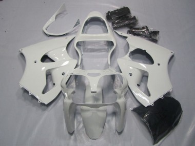 Affordable 2000-2002 Kawasaki ZX6R Motorcycle Fairings - White Australia