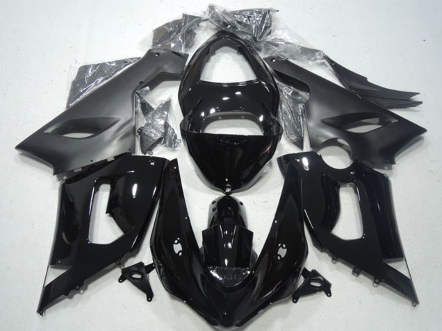 2005-2006 Kawasaki ZX6R Motorcycle Fairings - Glossy Black Matte Black Australia