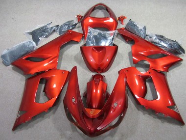 Affordable 2005-2006 Kawasaki ZX6R Motorcycle Fairing - Red Australia