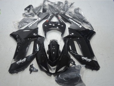 Affordable 2007-2008 Kawasaki ZX6R Motorcycle Fairings - Glossy Black Matte Black White Red Decals Australia