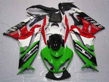 Affordable 2009-2012 Kawasaki ZX6R Motorcycle Fairings - White Red Green Glossy Black Australia