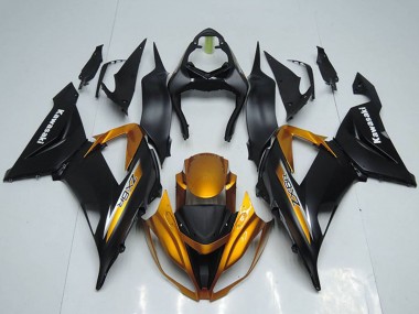 Affordable 2013-2018 Kawasaki ZX6R Motorcycle Fairings - Matte Black Orange Australia