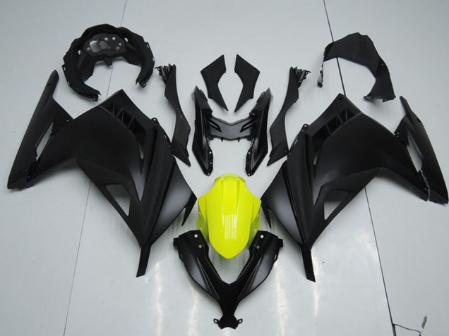 2013-2018 Kawasaki ZX300R Motorcycle Fairings - Matte Black Yellow Australia