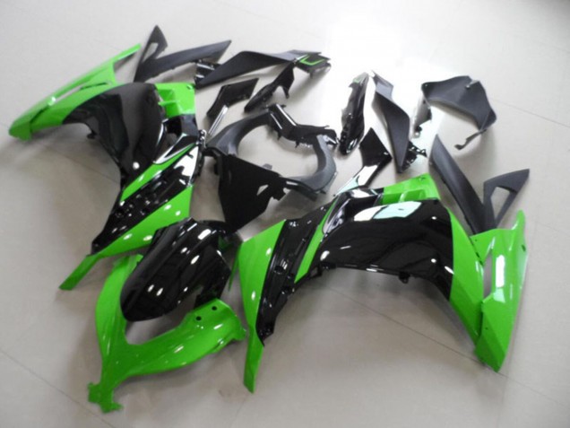 2013-2018 Kawasaki ZX300R Motorcycle Fairing - Green Glossy Black Australia
