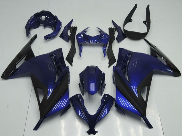 2013-2018 Kawasaki ZX300R Motorcycle Fairings - Blue Black Australia