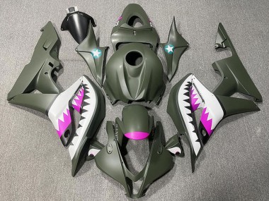Affordable 2007-2008 Honda CBR600RR Motorcycle Fairings - Army Green White Pink Shark Australia