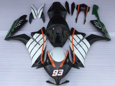 Affordable 2012-2016 Honda CBR1000RR Motorcycle Fairings - White Orange Glossy Black Baracuda 93 Australia
