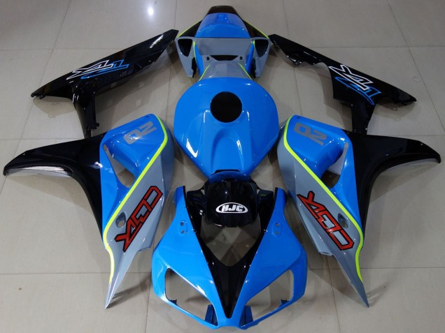 2006-2007 Honda CBR1000RR Motorcycle Fairings - Blue Yellow Glossy Black Custom CBR Australia