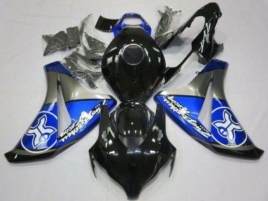 Affordable 2008-2011 Honda CBR1000RR Motorcycle Fairings - Blue Grey Glossy Black Australia