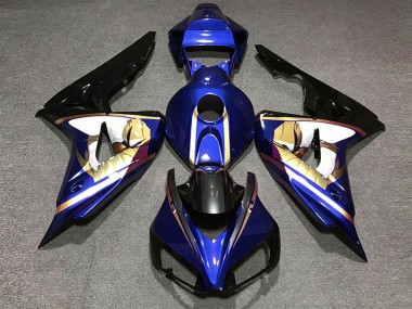Affordable 2006-2007 Honda CBR1000RR Motorcycle Fairings - Blue White Gold Glossy Black Australia