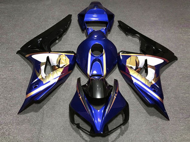 2006-2007 Honda CBR1000RR Motorcycle Fairings - Blue White Gold Glossy Black Australia